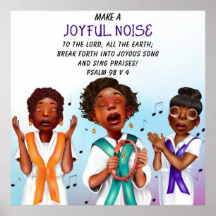 Afrikanischer amerikanischer Chor Poster