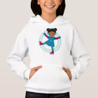 Afrikanischer amerikanischer Eis-Skater - Wintersp