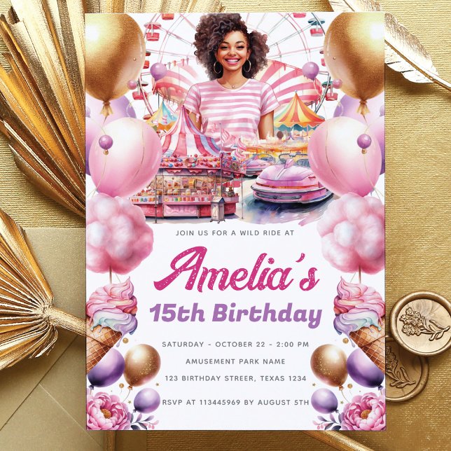 Afrikanischer Amerikanischer Geburtstagspark Einladung (Von Creator hochgeladen)