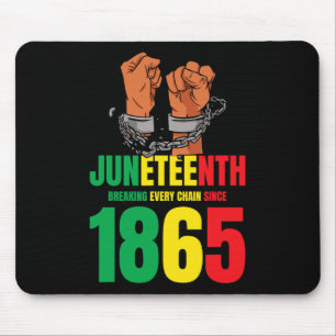 Afrikanischer amerikanischer Juneteent bricht jede Mousepad