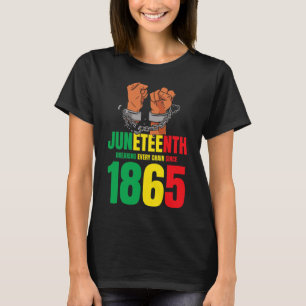 Afrikanischer amerikanischer Juneteent bricht jede T-Shirt