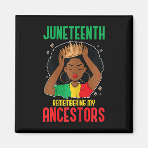Afrikanischer amerikanischer Junetenhaus - Erinner Magnet