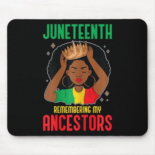 Afrikanischer amerikanischer Junetenhaus - Erinner Mousepad (Vorne)