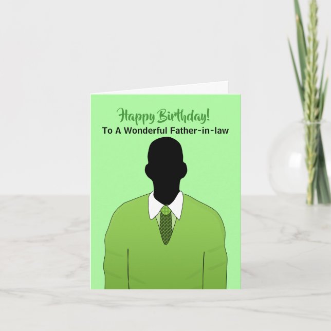 Afrikanischer amerikanischer Schwiegervater - Happ Karte (Vorderseite)