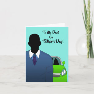 Afrikanischer amerikanischer Vater Vatertag Anzug Karte