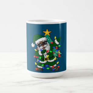 Afrikanischer amerikanischer Weihnachtsmann Ugly C Kaffeetasse