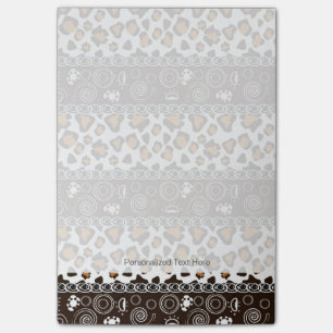 afrikanischer Ausdruck mit Haarschnitt Post-it Klebezettel