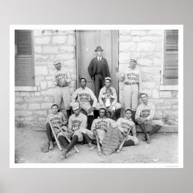 Afrikanischer Baseball 1900 Poster (Vorne)