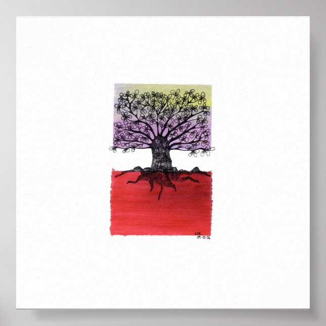 afrikanischer Baum Poster (Vorne)