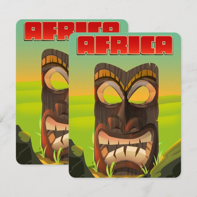 afrikanischer Carvingkopf (Vorne/Hinten)