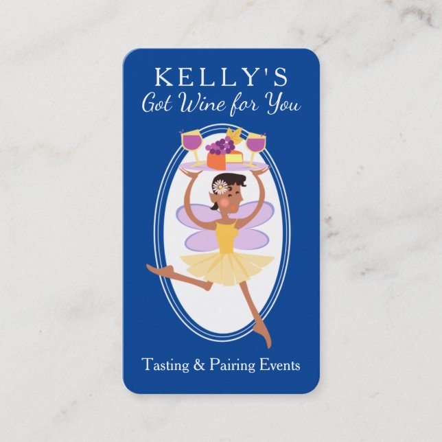 Afrikanischer Catering für Weinverkostungen Visitenkarte (Vorderseite)