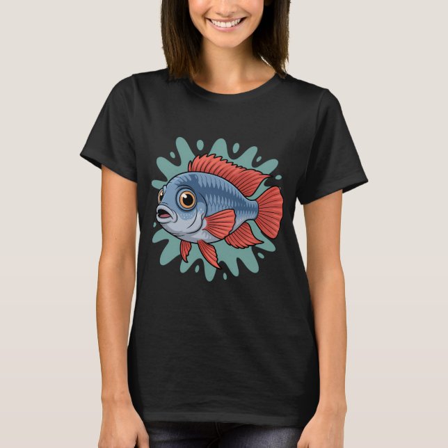 Afrikanischer Cichlide T-Shirt (Vorderseite)