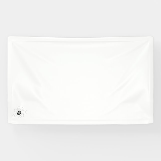 afrikanischer Daisy Design Vinyl Banner (Horizontal)