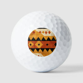 afrikanischer Designhintergrund in braun und schwa Golfball