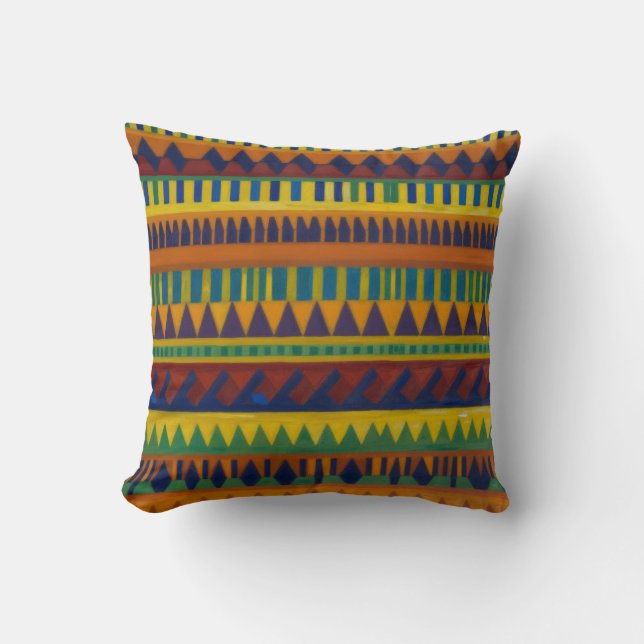 Afrikanischer Druck "Ankara" Kissen (Vorderseite)