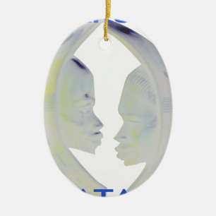 Afrikanischer Druck Hakuna Matata Design Keramikornament