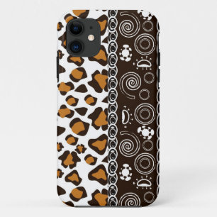 Afrikanischer Druck mit Gepardhautmuster iPhone 11 Hülle