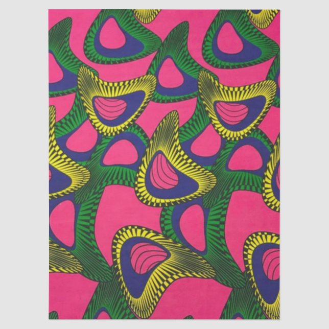 Afrikanischer Druck Seidenpapier (Vorderseite)