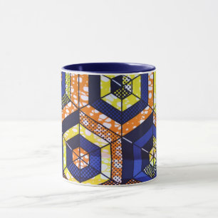 Afrikanischer Druckbecher Tasse