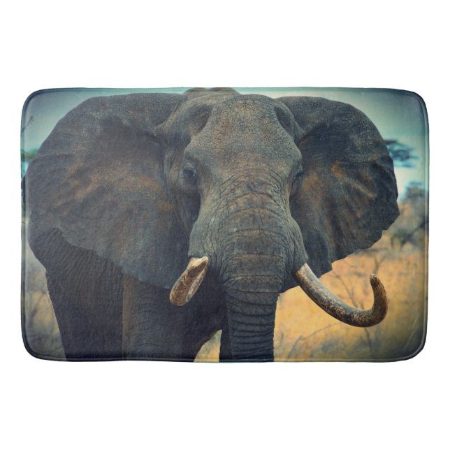 Afrikanischer Elefant Badematte (Vorderseite)