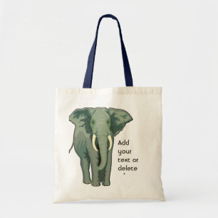 Afrikanischer Elefant-Budget-Taschen-Tasche Tragetasche