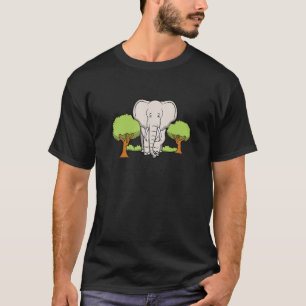 Afrikanischer Elefant, der für wild lebende Tiere  T-Shirt
