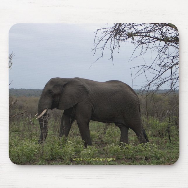 Afrikanischer Elefant für Wildlife Supporter Mouse Mousepad (Vorne)
