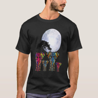 Afrikanischer Elefant Henna Stilvolle Kunst Rett T T-Shirt