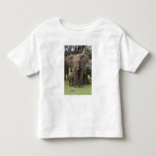 Afrikanischer Elefant Herde Kleinkind T-shirt