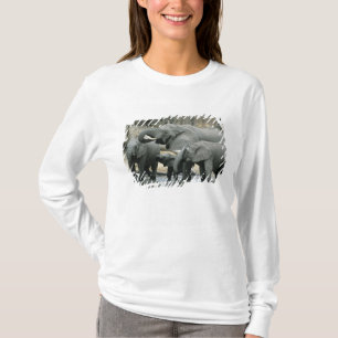 Afrikanischer Elefant, (Loxodonta africana), trink T-Shirt