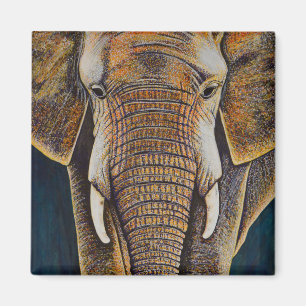 Afrikanischer Elefant Magnet
