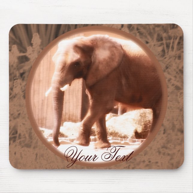 Afrikanischer Elefant Mousepad (Vorne)