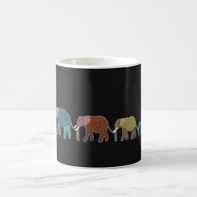 Afrikanischer Elefant-NeonTasse Tasse (Mittel)