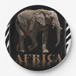 AFRIKANISCHER ELEFANT PAPPTELLER