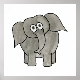 Afrikanischer Elefant. Poster