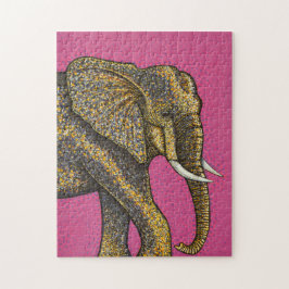 Afrikanischer Elefant Puzzle