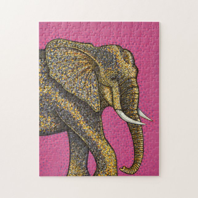 Afrikanischer Elefant Puzzle (Vertikal)