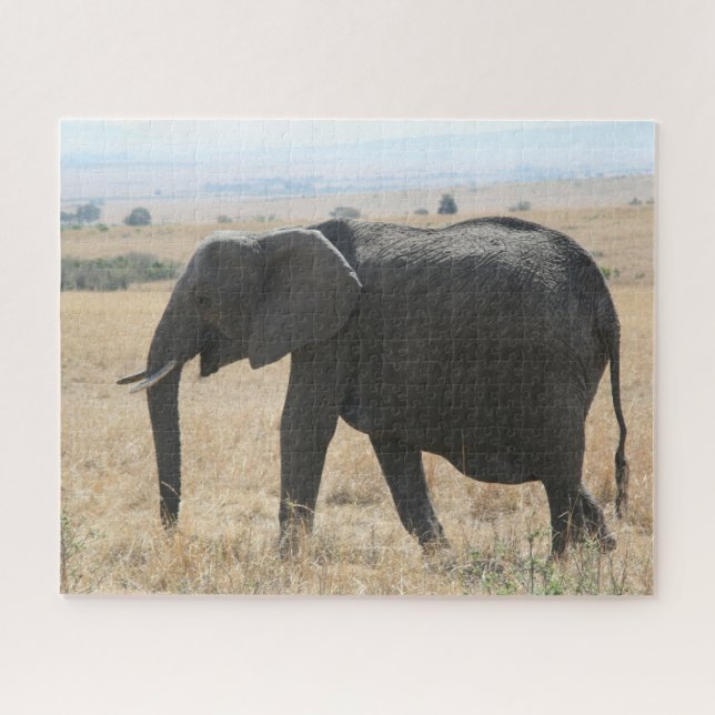afrikanischer Elefant Puzzle (Horizontal)