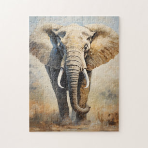 Afrikanischer Elefant Puzzle