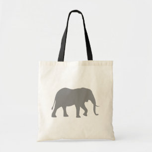 Afrikanischer Elefant-Silhouette Tragetasche