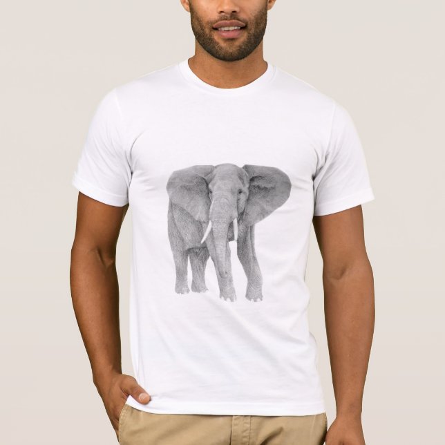 Afrikanischer Elefant T-Shirt (Vorderseite)