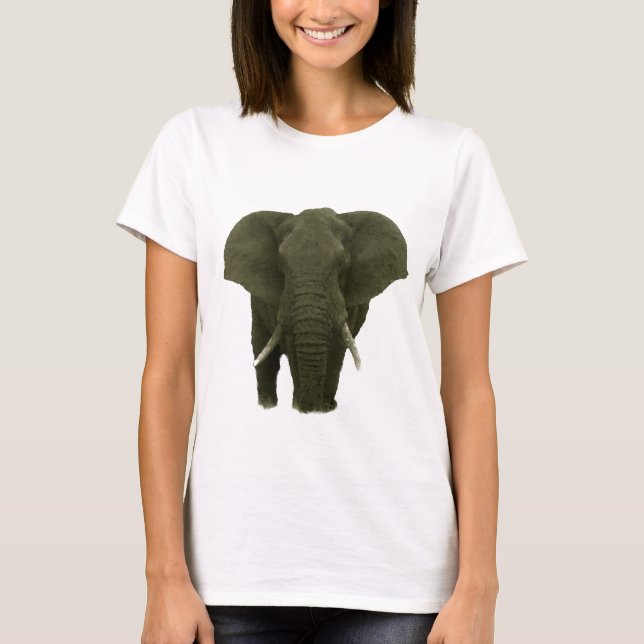 Afrikanischer Elefant T-Shirt (Vorderseite)
