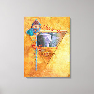 Afrikanischer Elefant "THE MIGHTY TRIBE" Leinwanddruck