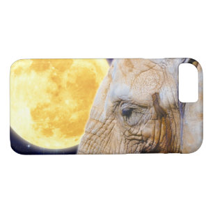 Afrikanischer Elefant und Mond Case-Mate iPhone Hülle