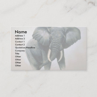 Afrikanischer Elefant Visitenkarte