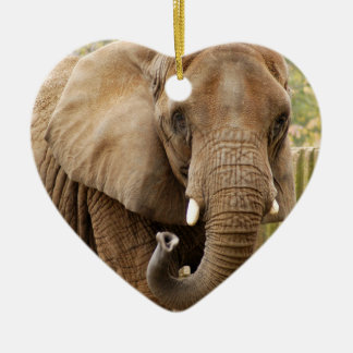 Afrikanischer Elefant-Weihnachtsverzierung Keramikornament