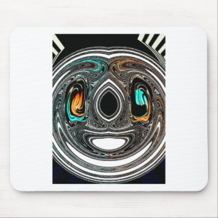 Afrikanischer ethnischer Doodle-Zebra strukturiert Mousepad