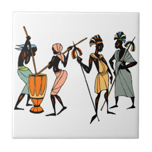 Afrikanischer ethnischer gebürtiger Stammes- Fliese