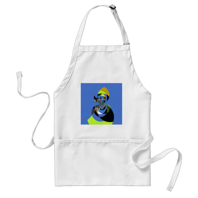 Afrikanischer Frau-Vektor-Design-Kunstausdruck Schürze (Vorne)