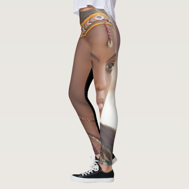 Afrikanischer Frauen-Entwurf Leggings (Links)